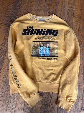 The Shining Graphic Crewneck Sweatshirt - Mustard Yellow